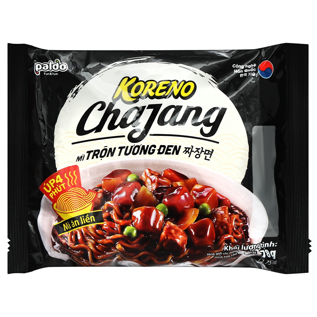 Mì trộn tương đen Koreno gói 78g