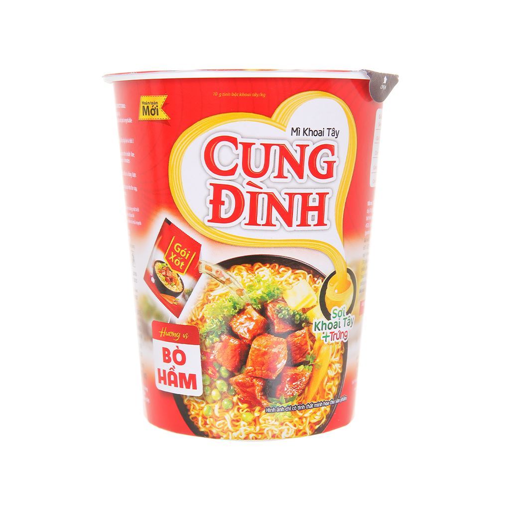 Mì khoai tây Cung Đình bò hầm ly 65g
