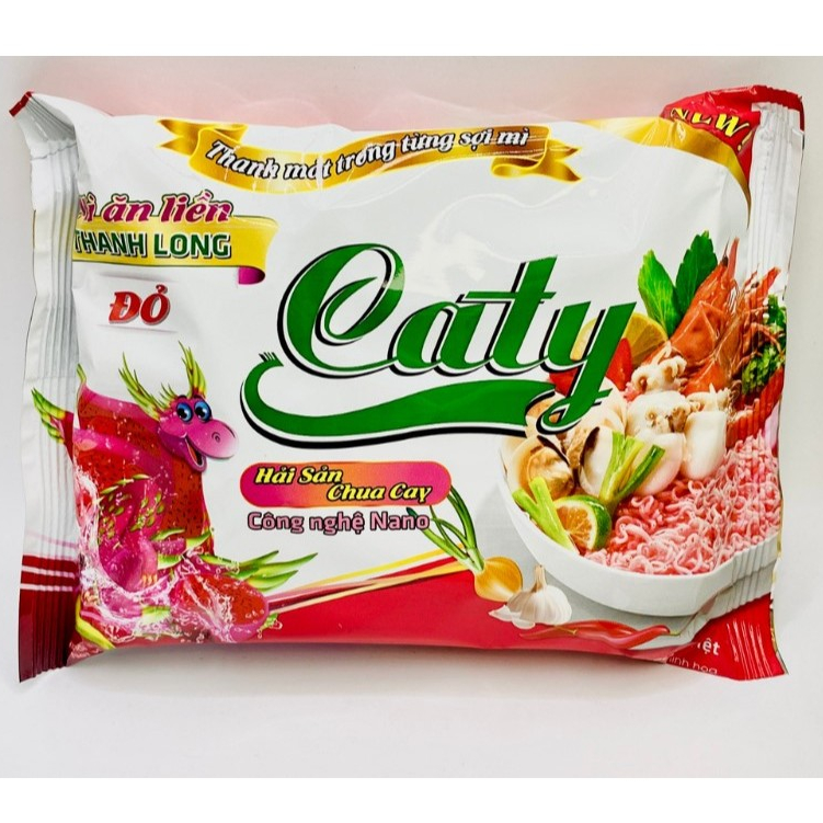 Mì Thanh long đỏ Sườn Heo - Lẩu Cua Đồng 70g