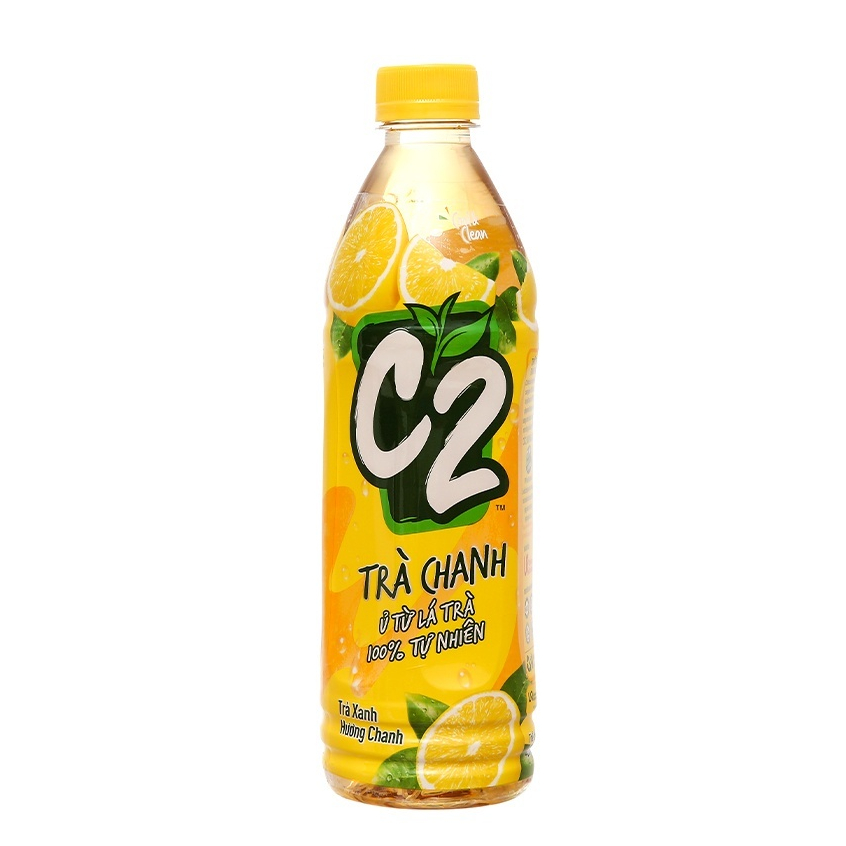 6 chai trà xanh C2 hương chanh/ Hương Đào 455ml