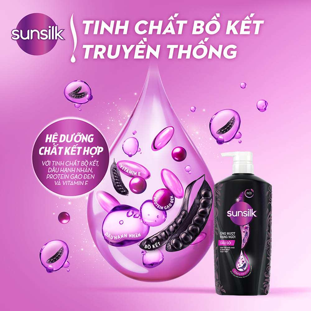 Dầu gội sunsilk 650G tặng xả 140g