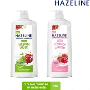 SỮA TẮM DƯỠNG SÁNG DA HAZELINE 1kg (Mẫu Mới)
