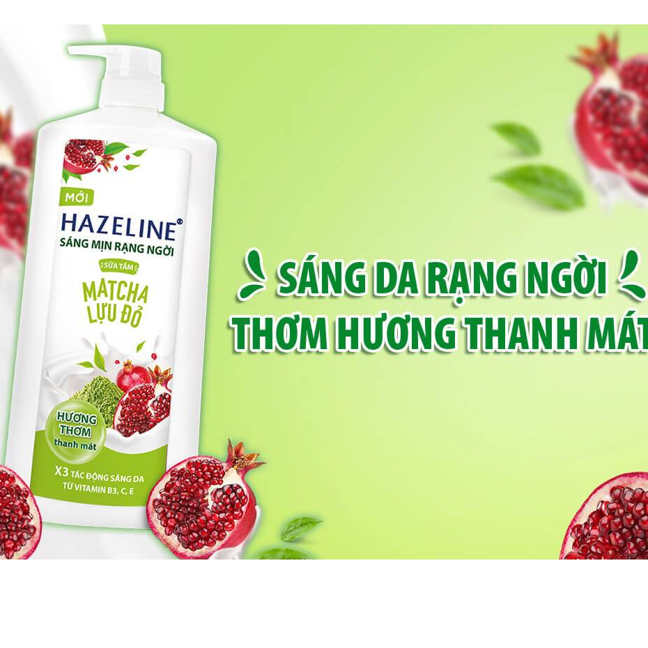 SỮA TẮM DƯỠNG SÁNG DA HAZELINE 1kg (Mẫu Mới)