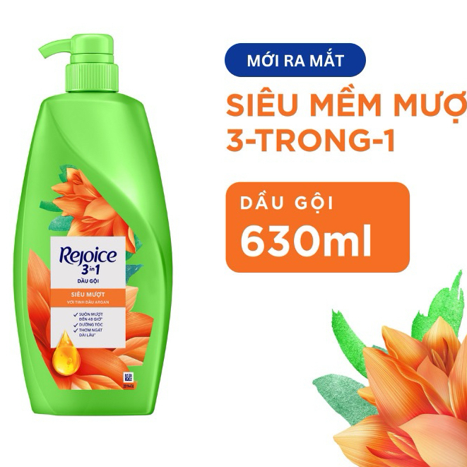 Dầu gội Rejoice 3 in1 900ml siêu mượt