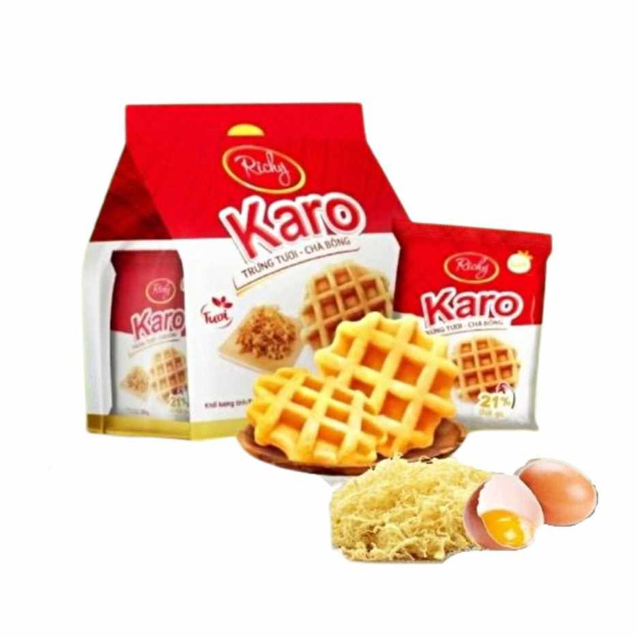 Bánh trứng tươi chà bông Karo Richy túi 156g