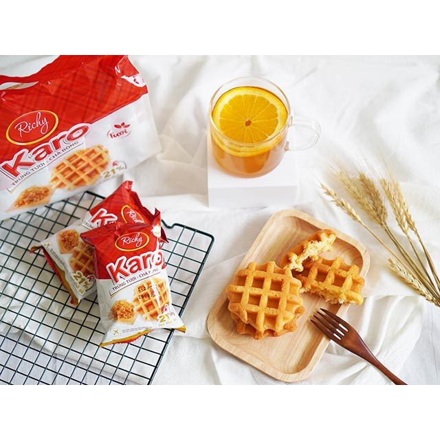 Bánh trứng tươi chà bông Karo Richy túi 156g