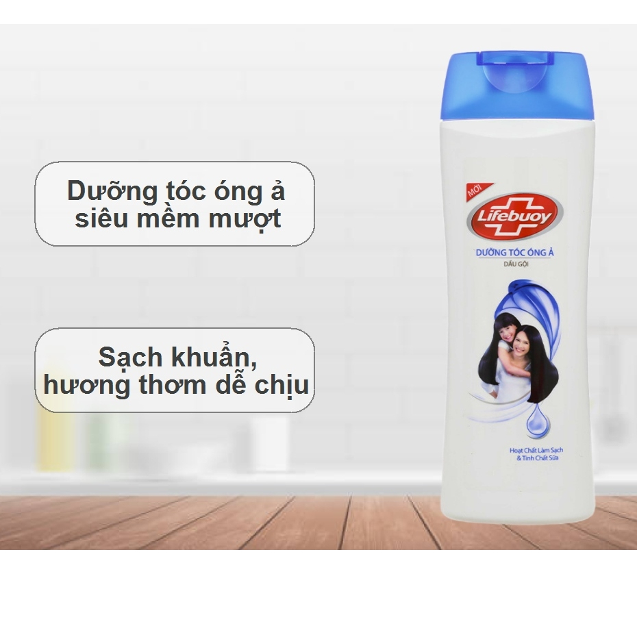 Dầu gội Lifebuoy dưỡng tóc óng ả 311ml/621ml (320g/640g)