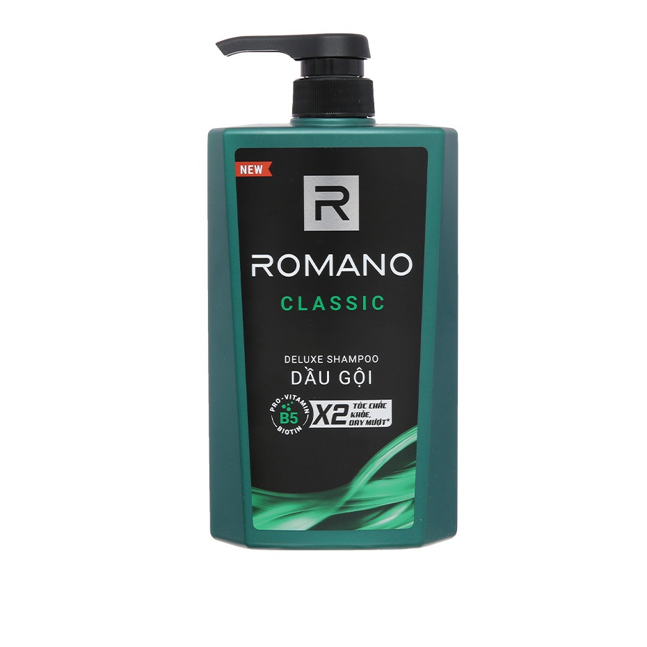Dầu Gội Hương Nước Hoa Romano Classic Tóc Chắc Khoẻ 650g