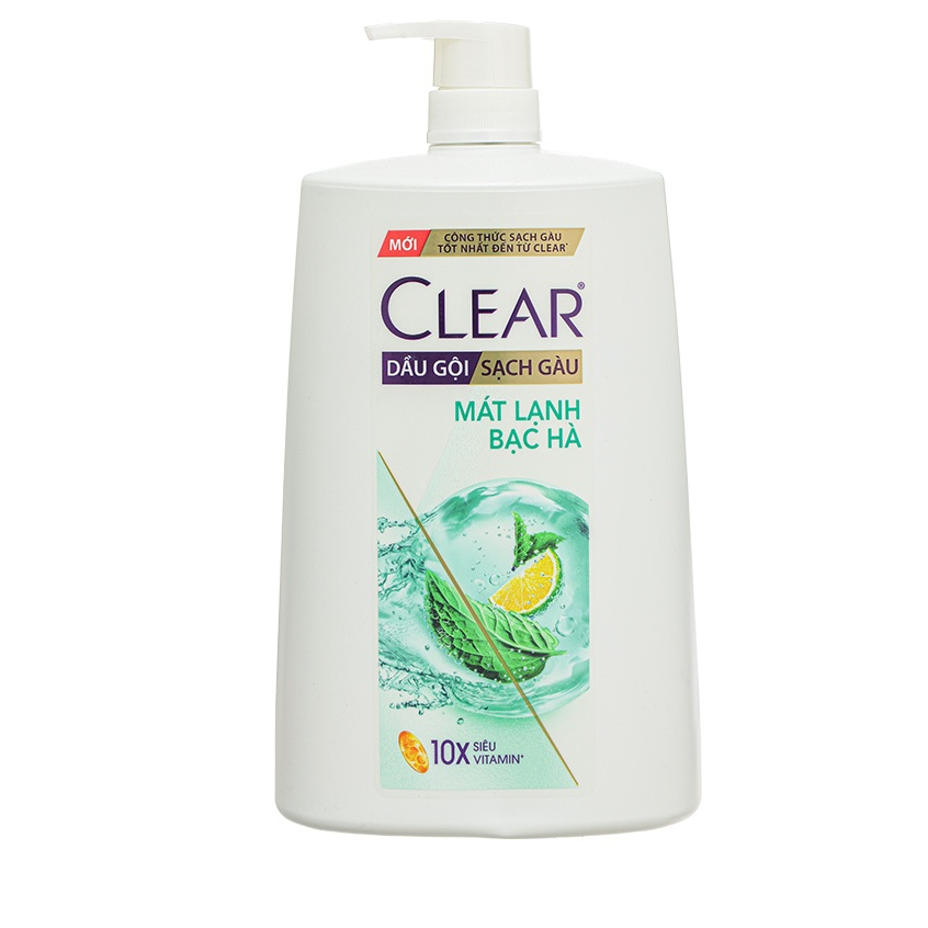 Dầu Gội Sạch Gàu Clear Mát Lạnh Bạc Hà 1.4kg