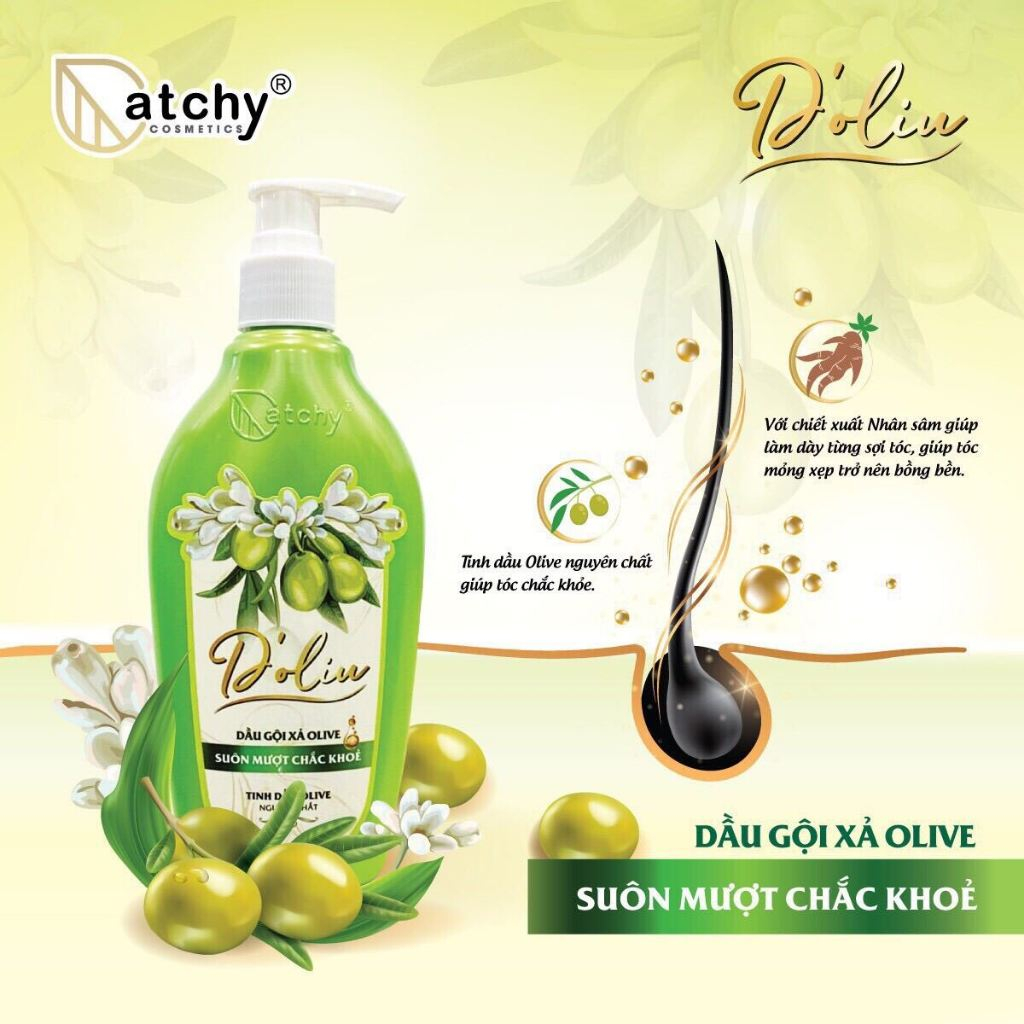 Dầu Gội Xả Olive Suôn Mượt Chắc Khoẻ 300ml
