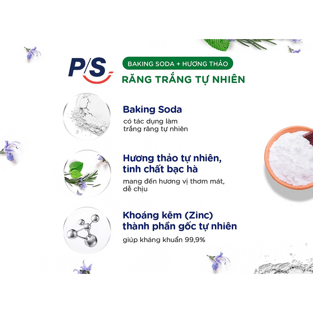 Kem Đánh Răng P/S Muối Hồng và Hoa Cúc 230g