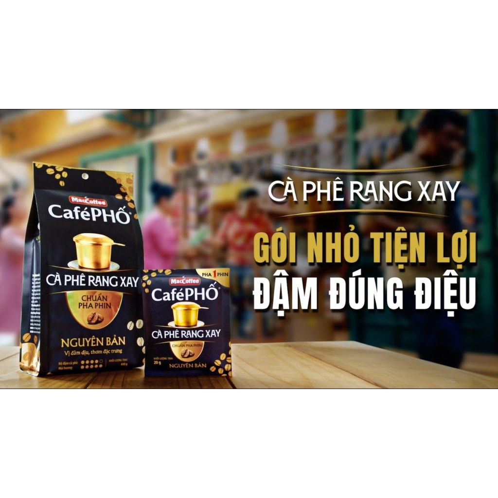 Cà Phê Rang Xay MacCoffee Café Phố 450g