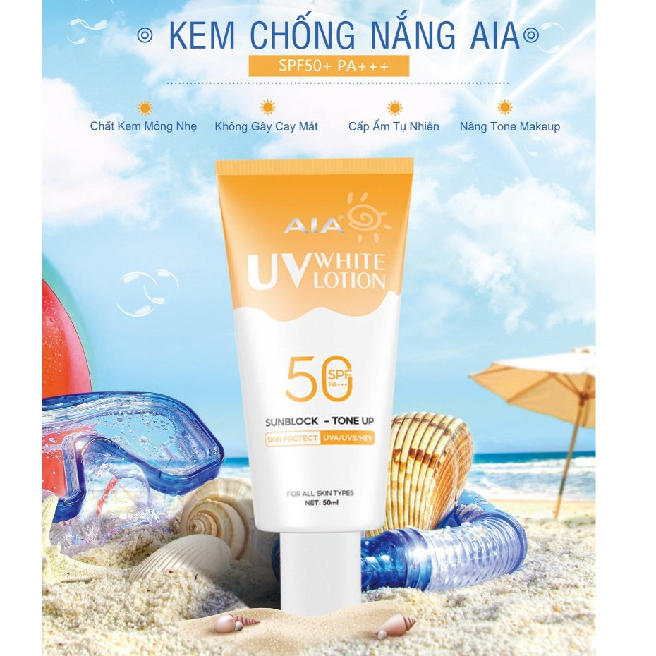 Kem Chống Nắng AIA White Lotion SPF50 PA+++ 50ml