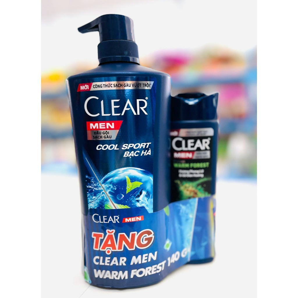 Dầu Gội Clear Cool Sport Bạc Hà 630g