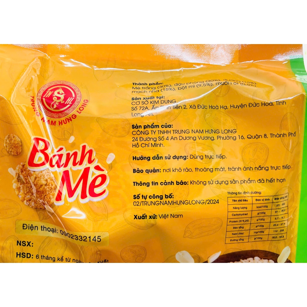 Bánh Mè Chay Mặn Điều Dùng Được 250g