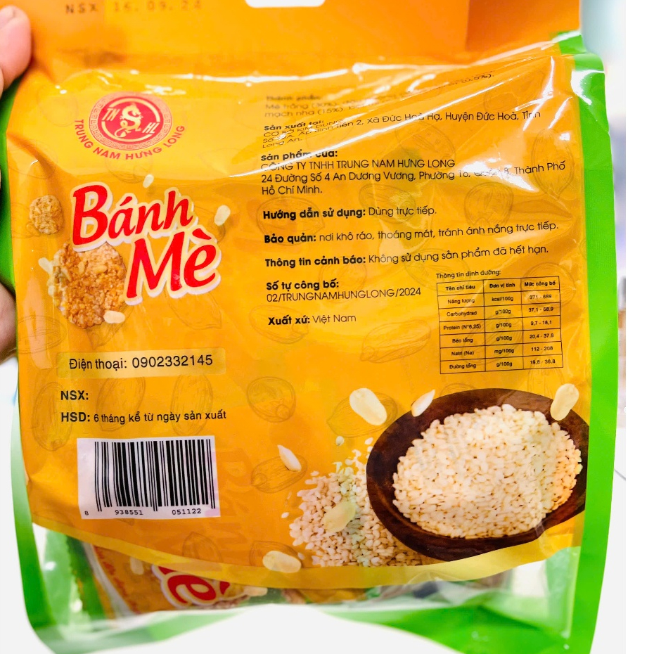 Bánh Mè Chay Mặn Điều Dùng Được 250g