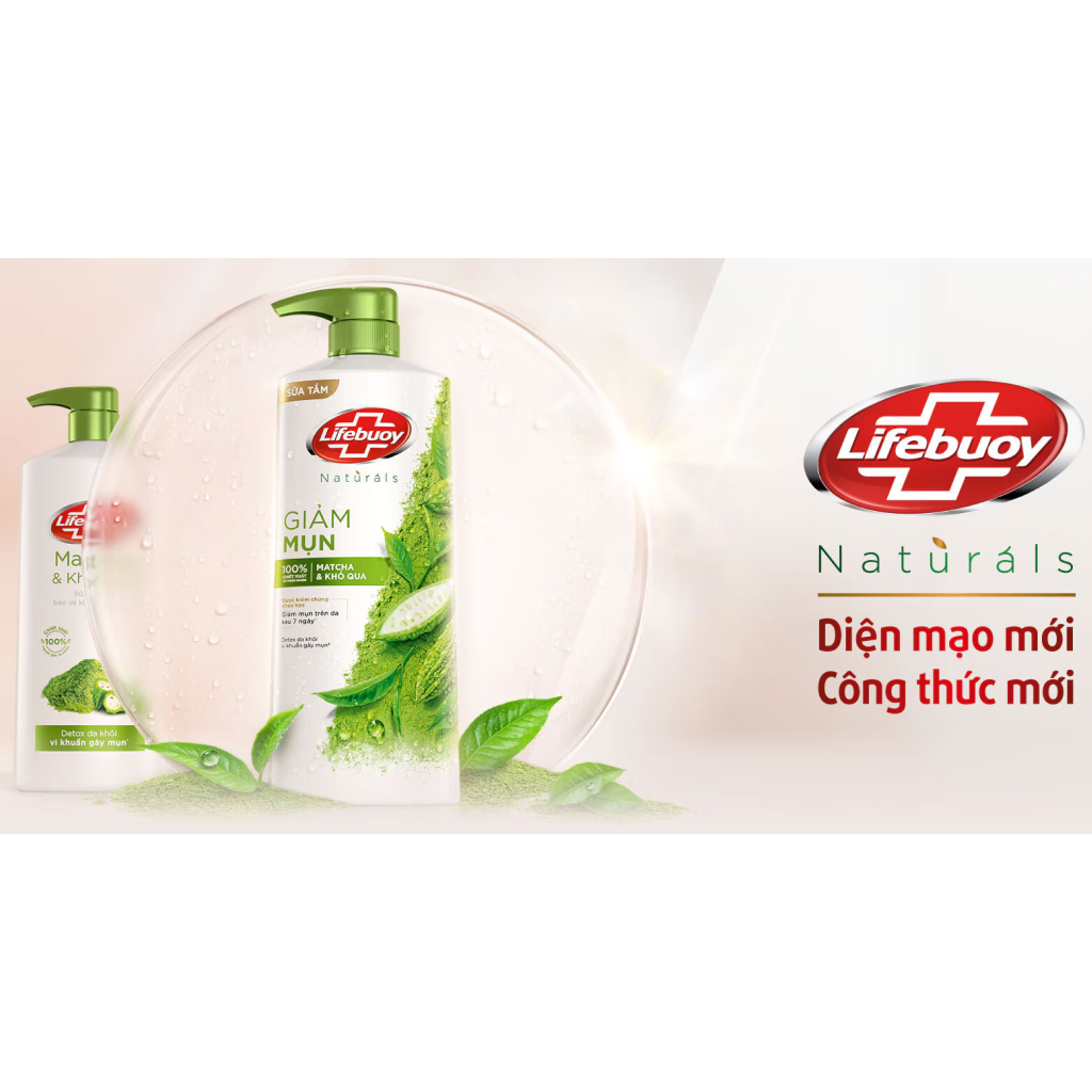 SỮA TẮM LIFEBUOY DETOX MATCHA VÀ KHỔ QUA 800G
