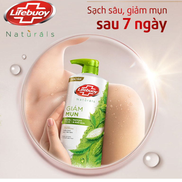 SỮA TẮM LIFEBUOY DETOX MATCHA VÀ KHỔ QUA 800G