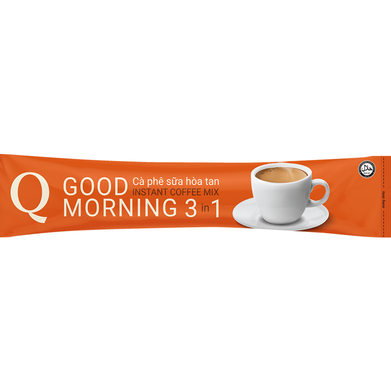 Cà Phê Sữa Hòa Tan 3 in 1 Good Morning Trần Quang 480g ( 24 gói ×20g)