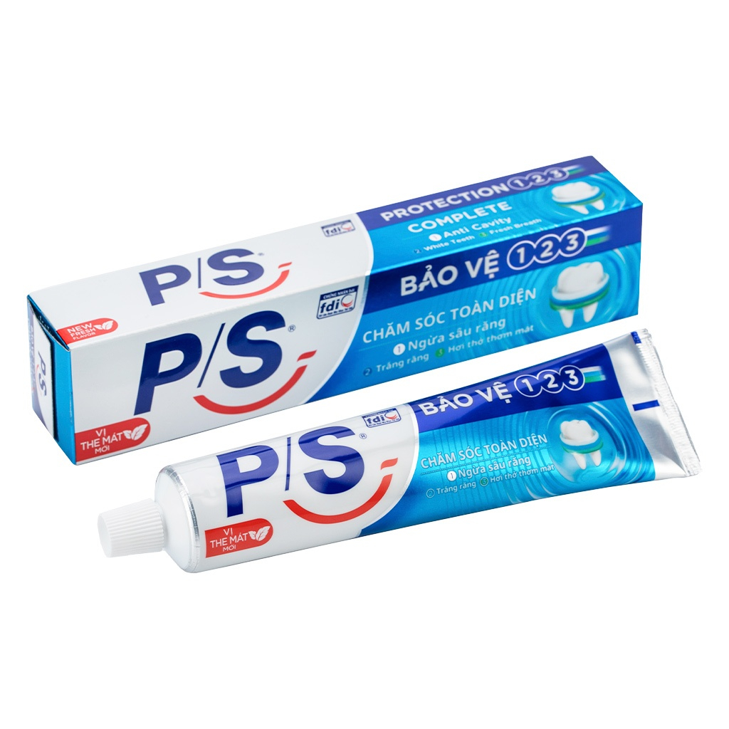 Kem đánh răng P/S bảo vệ 123 chăm sóc toàn diện 180G