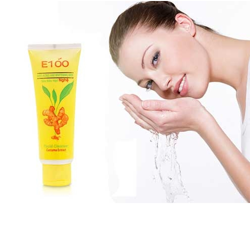 Sữa Rửa Mặt E100 Nghệ Sạch Mụn 100g