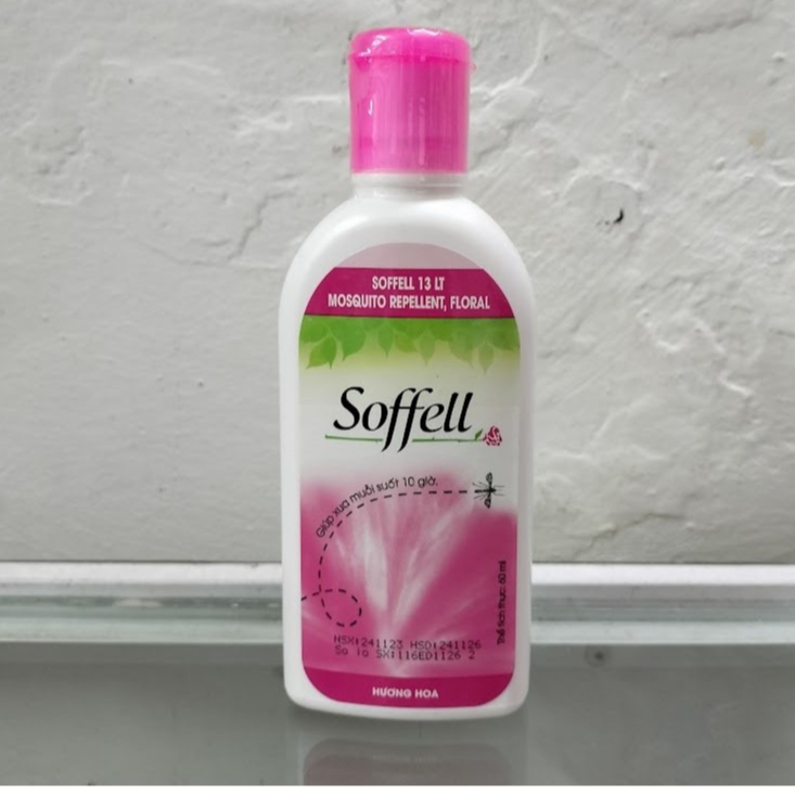 Kem Xua Muỗi Soffel Hương Hoa Giúp Chống Muỗi Suốt 10 giờ (60ml)