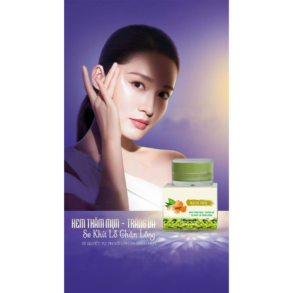Kem Trắng Da BẠCH TIÊN Nhân Sâm-Nghệ Vàng