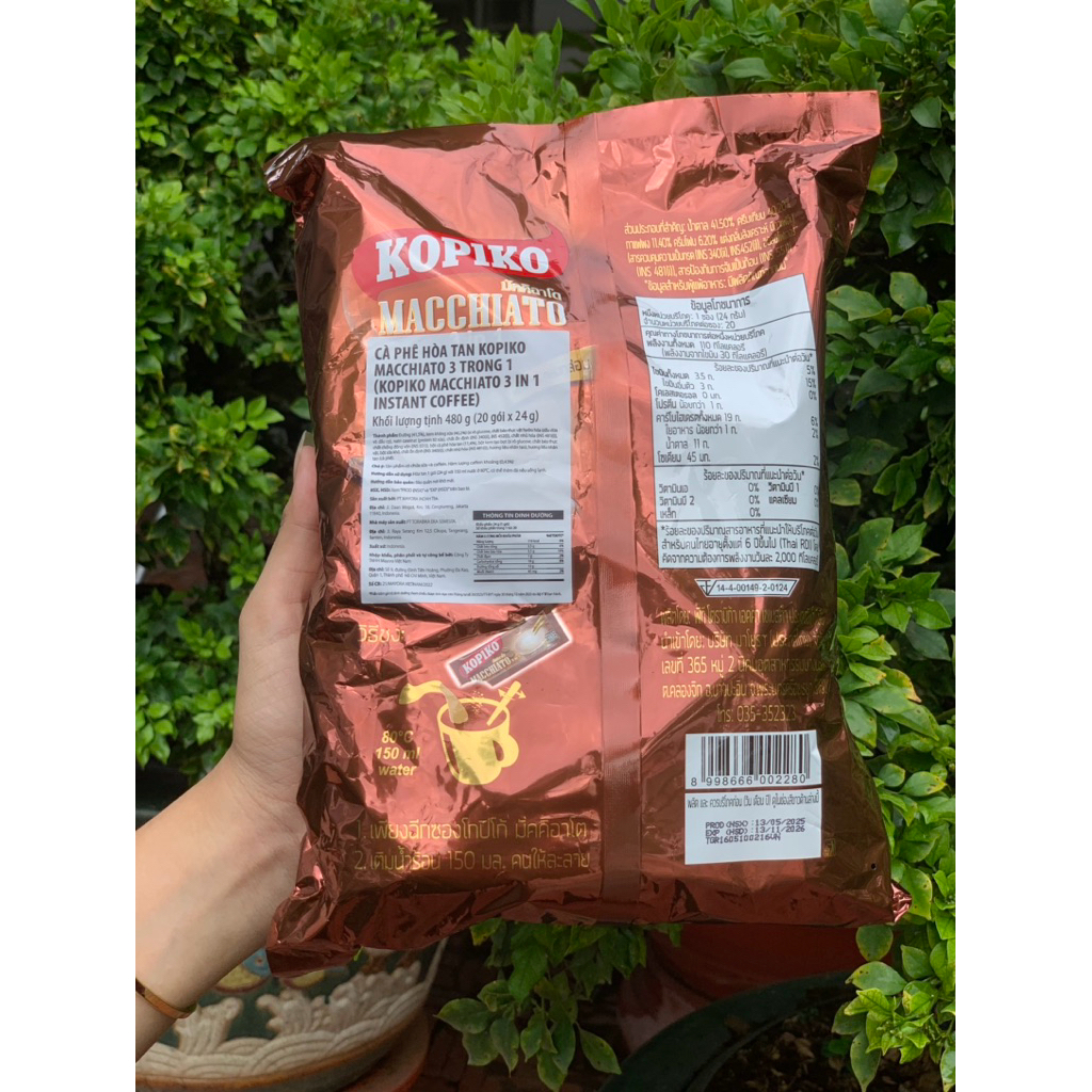 Cà Phê Hòa Tan KOPIKO Macchiato 3in1 Thơm Ngon Ngọt Dịuu