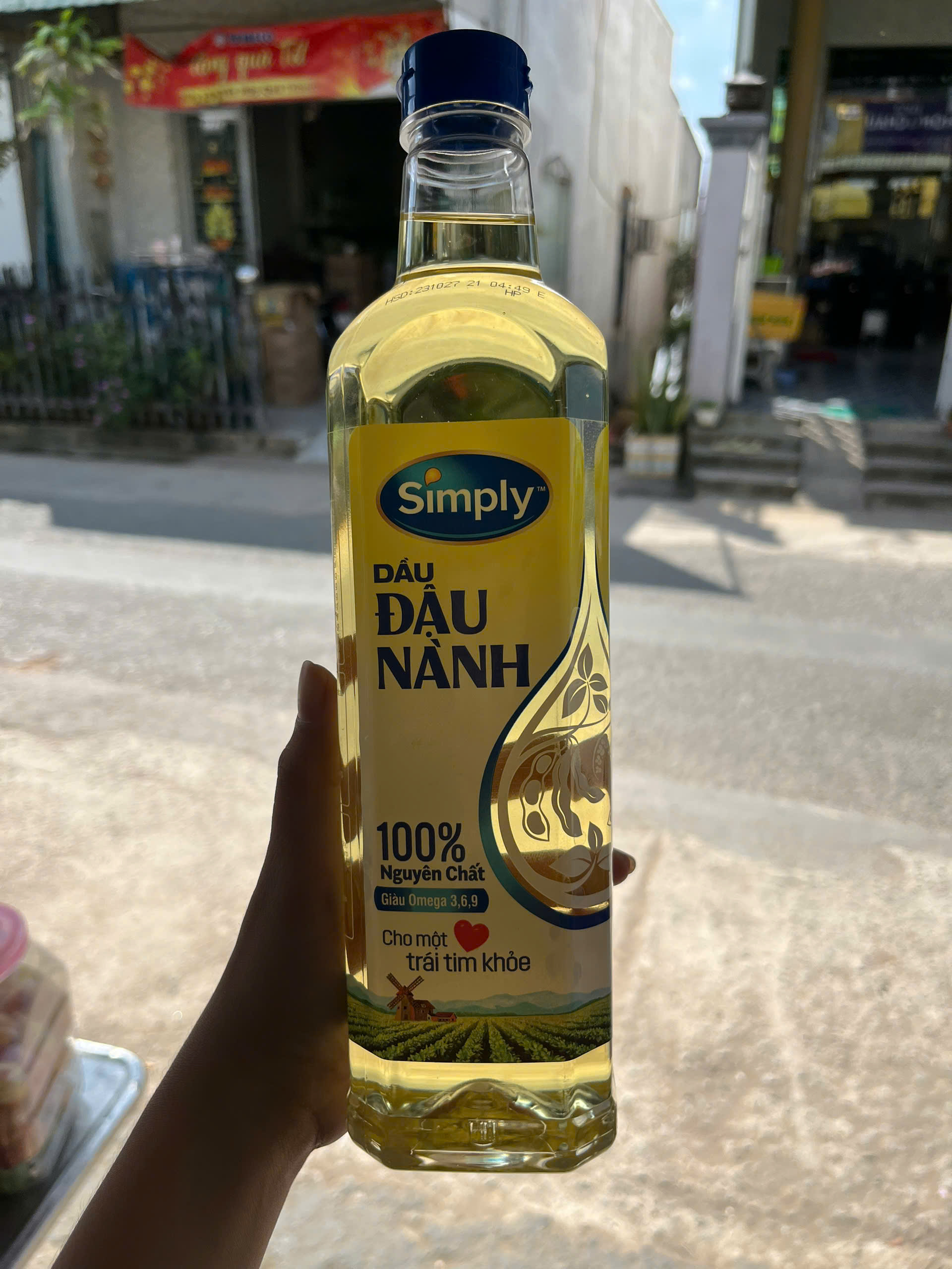 Dầu Ăn Gạo Lứt Nguyên Chất/ Đậu Nành Simply Chai 1 Lít – Giàu Gamma Oryzanol, Dầu Ăn Cao Cấp Tốt Cho Tim Mạch
