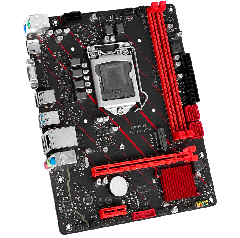 MAIN JGINYUE H311M-HD4 LGA1151 Đầy Đủ HDMI, NVME, VGA, Turbo Boost( New Full Box 24 tháng)