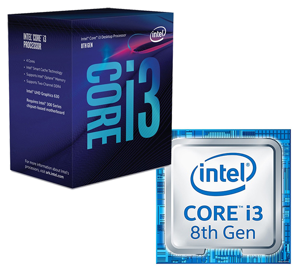 CPU INTEL CORE I3 8100 (3.60GHZ, 6M, 4 CORES 4 THREADS)