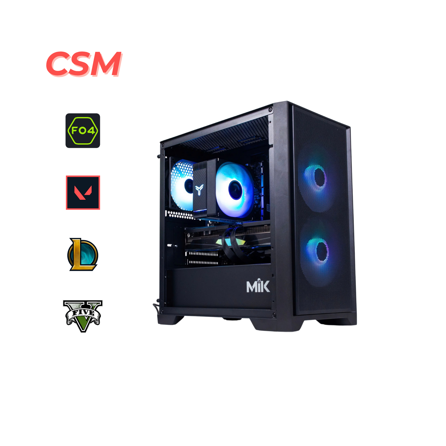 PC Gaming Core I5 12400F| Ram 16G| 3050 6GB| NVME 256G
