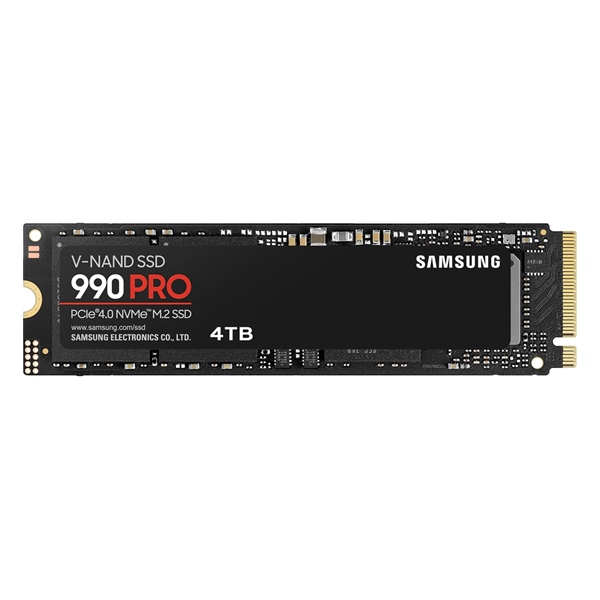 SSD Samsung 990 Pro 4TB PCIe Gen 4.0 x4 NVMe V-NAND M.2 2280 MZ-V9P4T0BW