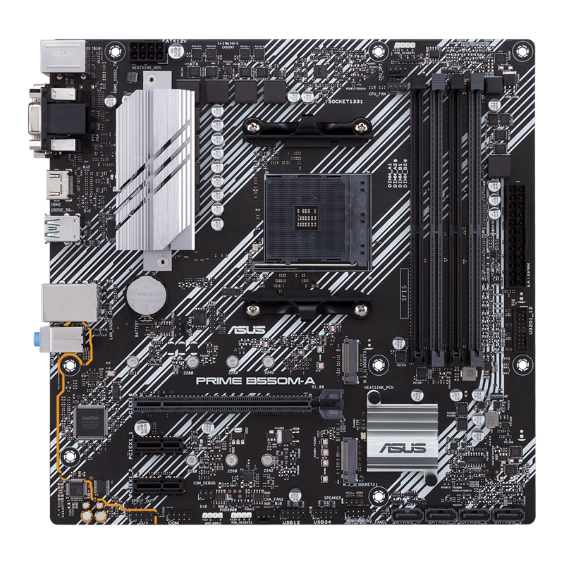 MAIN ASUS PRIME B550M-A (AMD B550, SOCKET AM4, M- ATX, 4 KHE RAM DDR4)