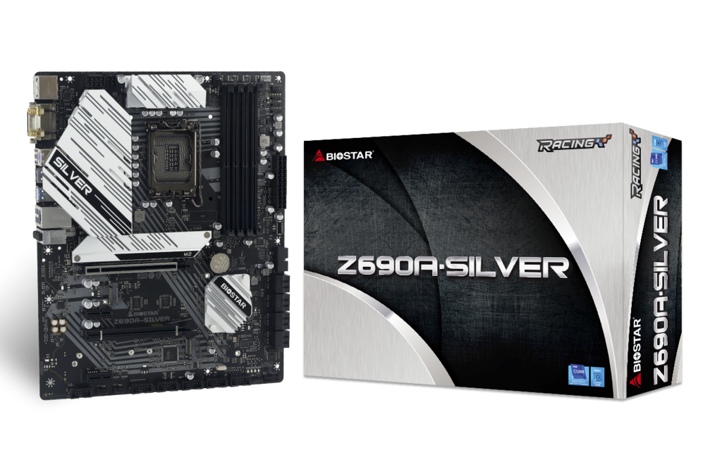 MAIN BIOSTAR Z690A SILVER (INTEL Z690, SOCKET 1700, ATX, 4 KHE RAM DDR4)