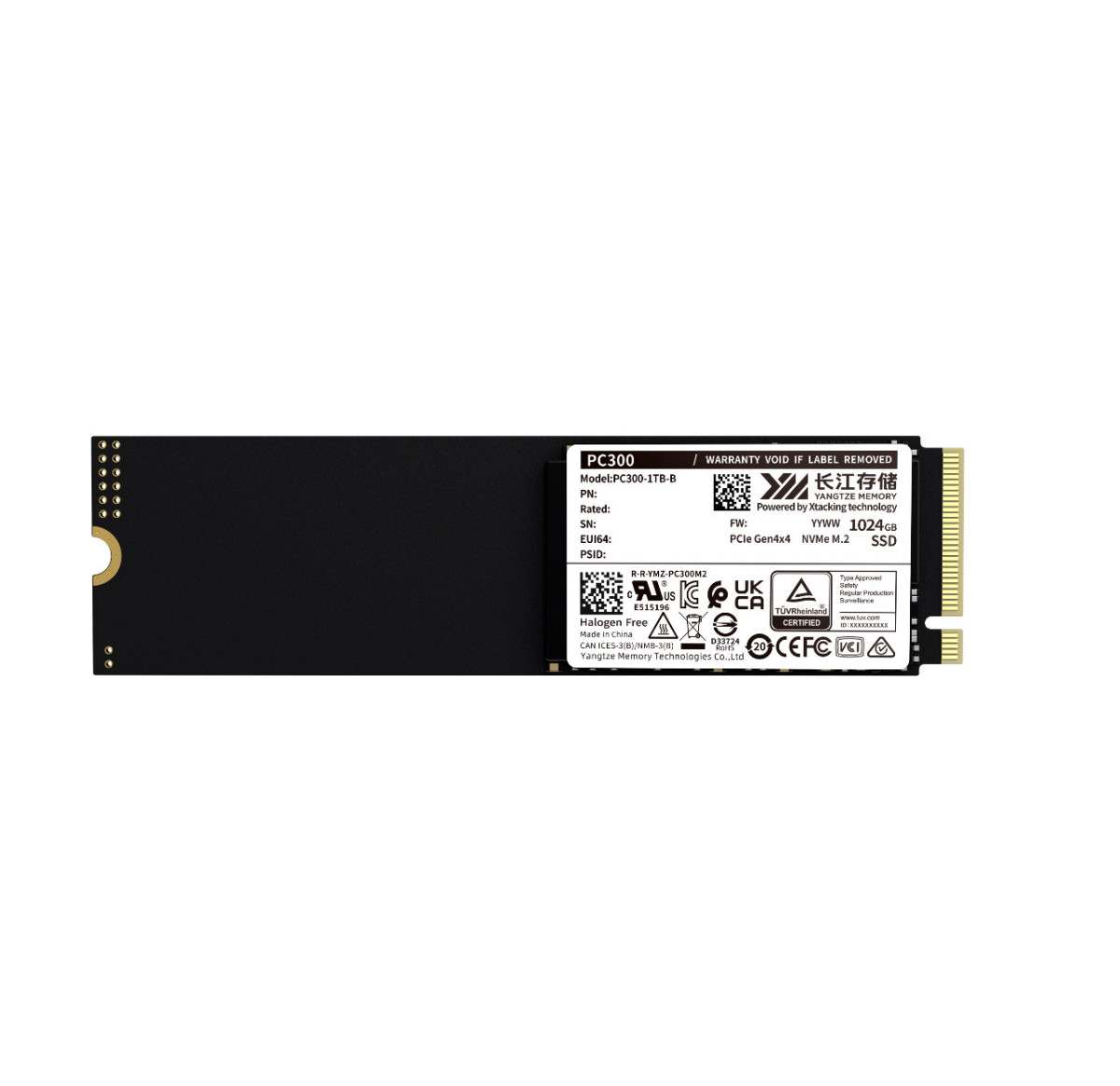 SSD NVMe YMTC PC300 256GB Gen4