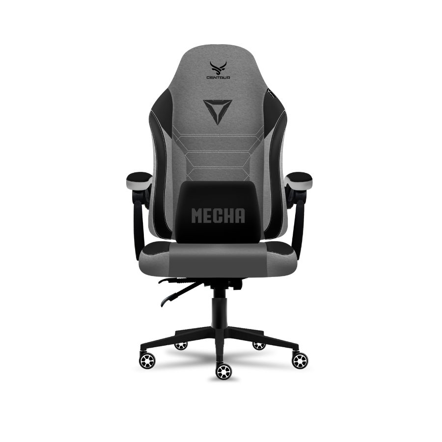 Ghế Gaming Centaur Mecha Màu Xám Đen (chân kim loại)