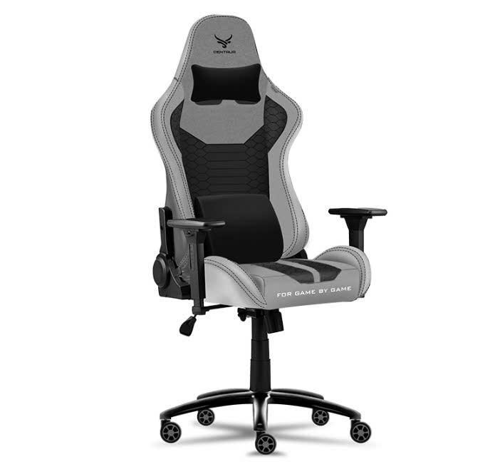 GHẾ GAMING CENTAUR LEGEND XÁM (NỈ PHA DA)