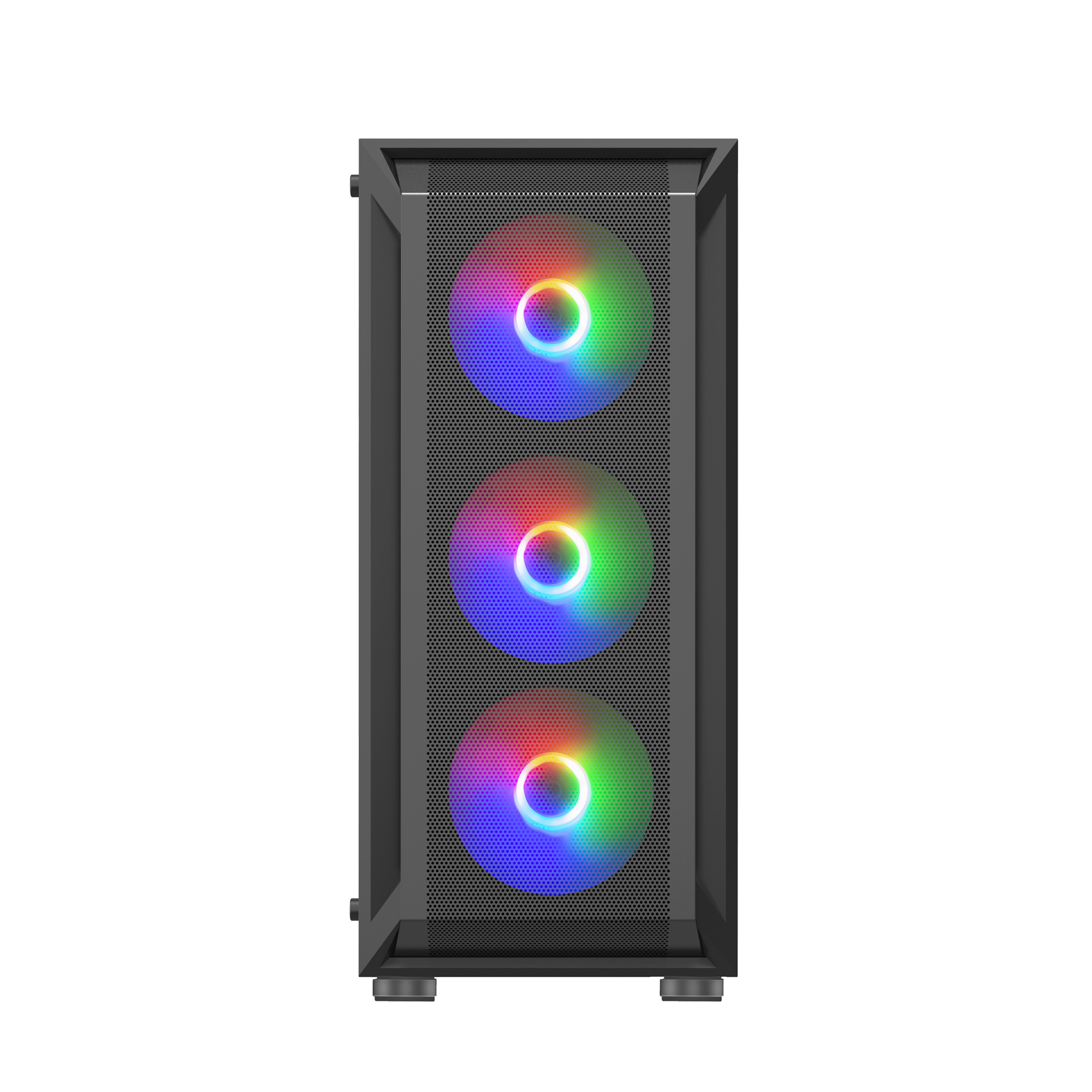 Vỏ Case KENOO ESPORT AF302-4F Loại 4fan led RGB , 2 lớp sơn tĩnh điện