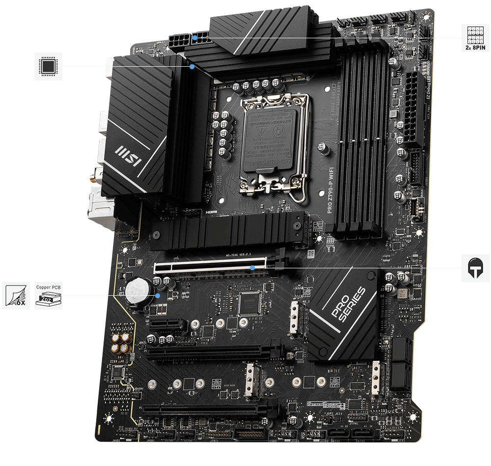 Mainboard MSI Pro Z790-P Wifi DDR5