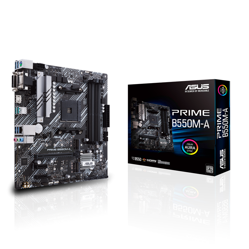 MAIN ASUS PRIME B550M-A (AMD B550, SOCKET AM4, M- ATX, 4 KHE RAM DDR4)