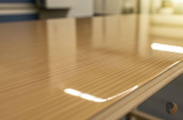 Bề mặt gỗ sau khi được hoàn thiện chuyên nghiệp bởi thợ sơn MDF365