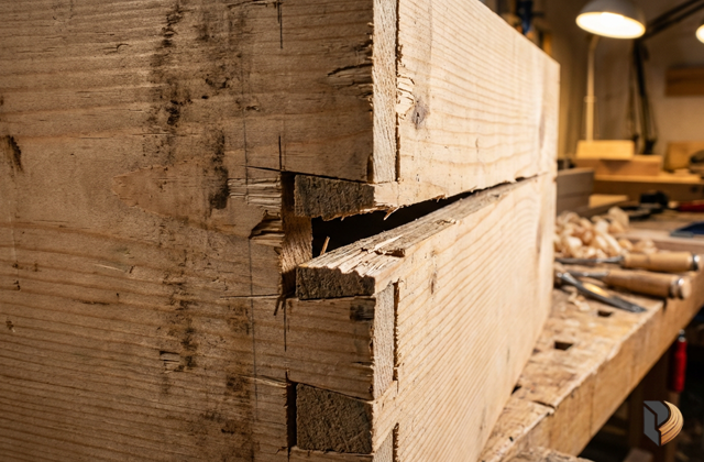 Mối ghép gỗ không khít tạo ra các khe hở làm giảm tính thẩm mỹ và kết cấu của sản phẩm nội thất.