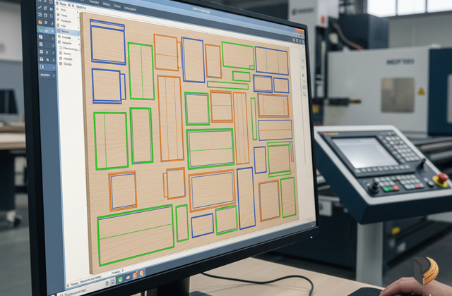 Phần mềm Nesting của MDF365 tối ưu hóa khổ ván MDF, giúp khách hàng tiết kiệm chi phí vật tư khi gia công