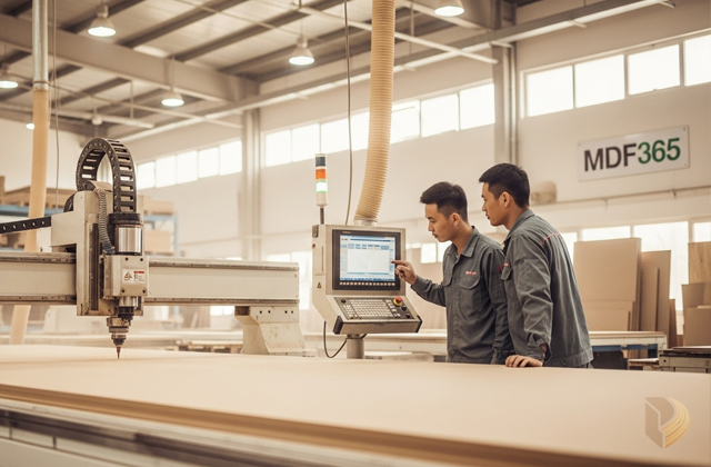 Không gian xưởng sản xuất của MDF365, nơi mọi ý tưởng được hiện thực hóa.