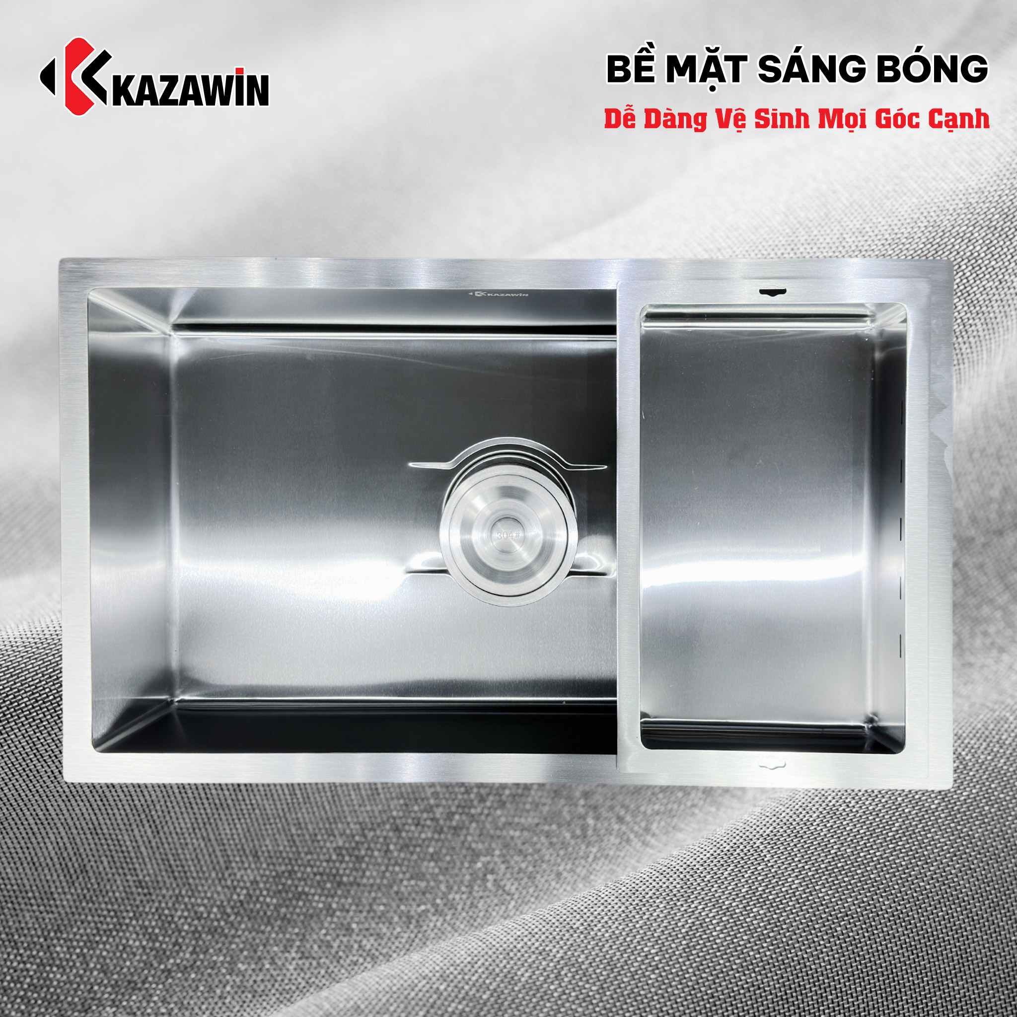 Chậu Rửa Bát 1 Hố Âm Bàn Đá KCRB 7800