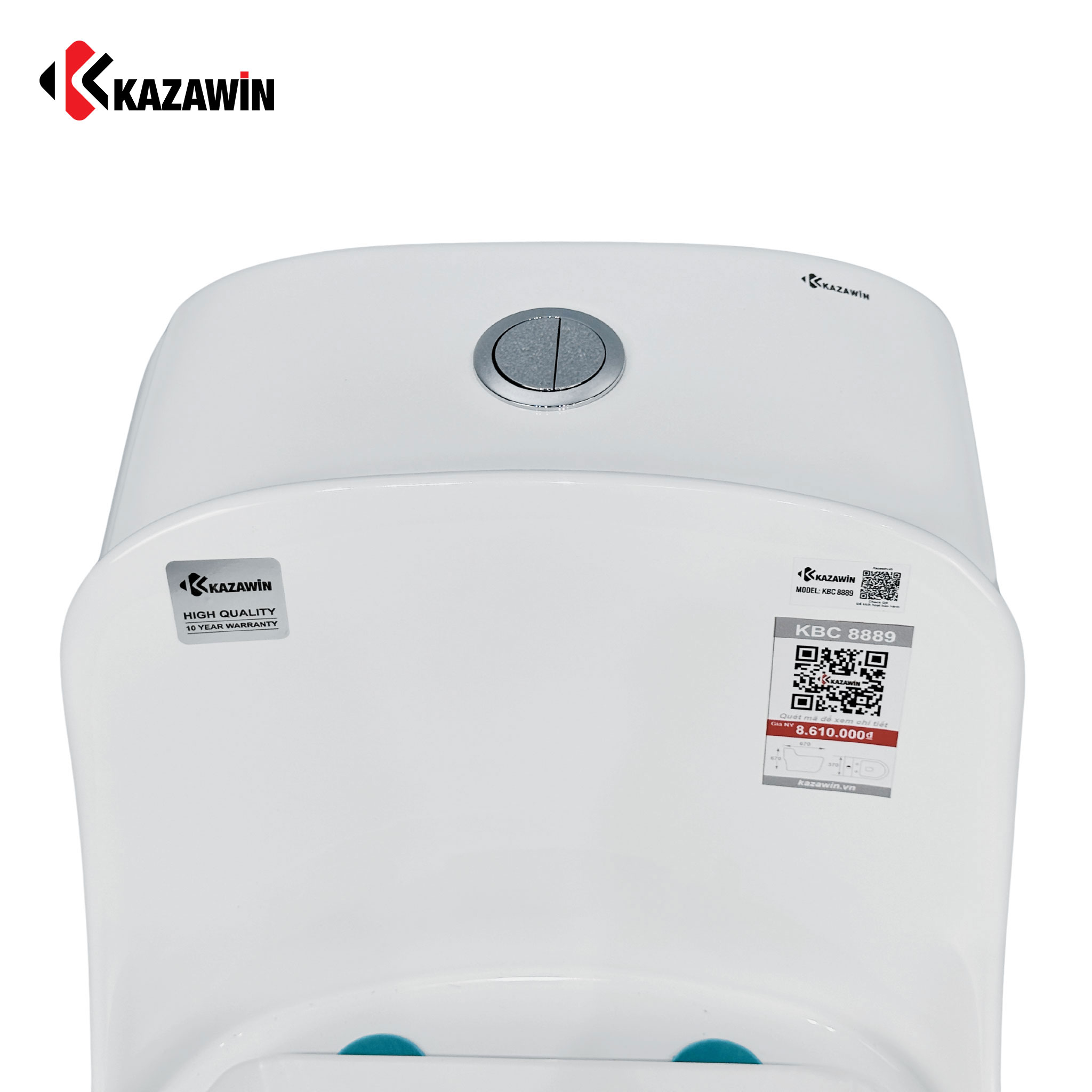 Bồn Cầu Một Khối KAZAWIN KBC 8889