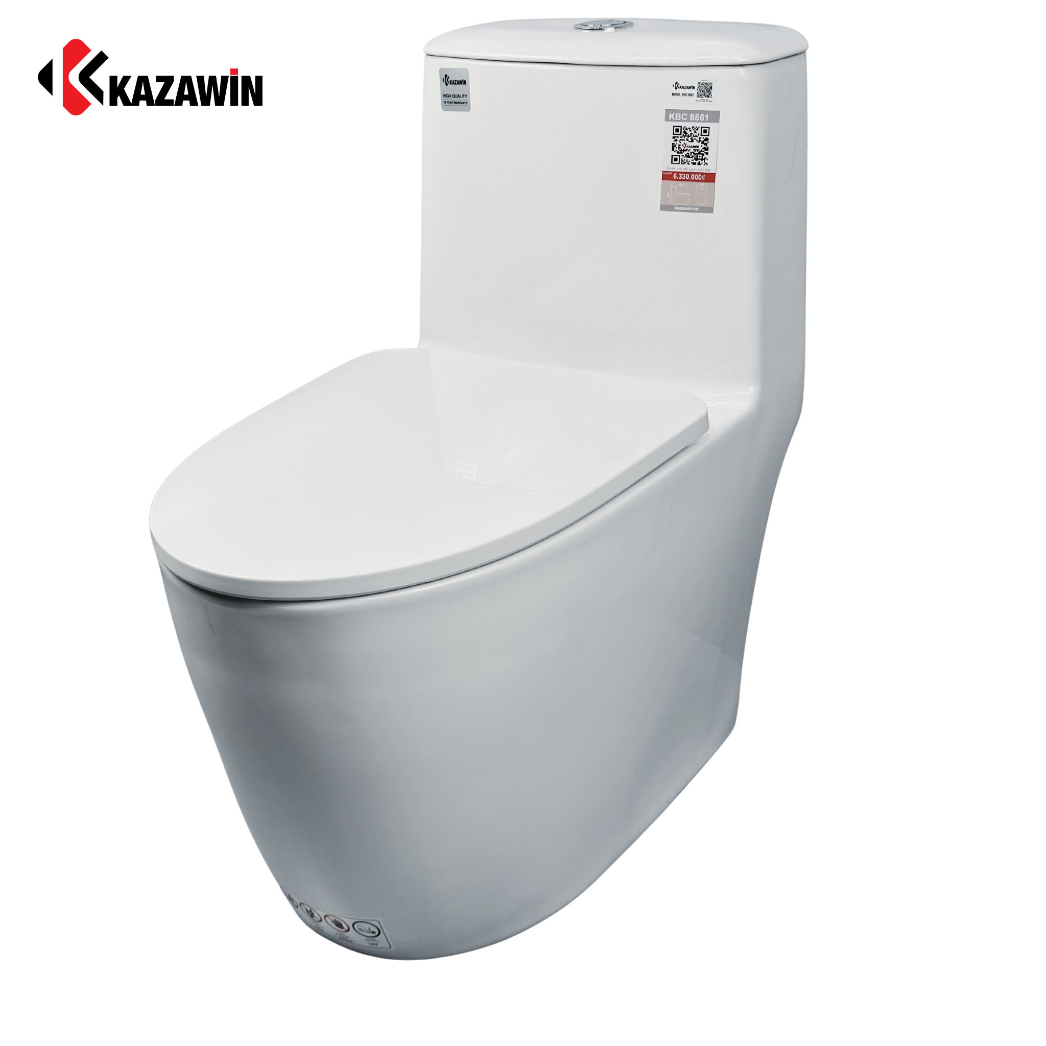 Bồn Cầu Một Khối KAZAWIN KBC 8861