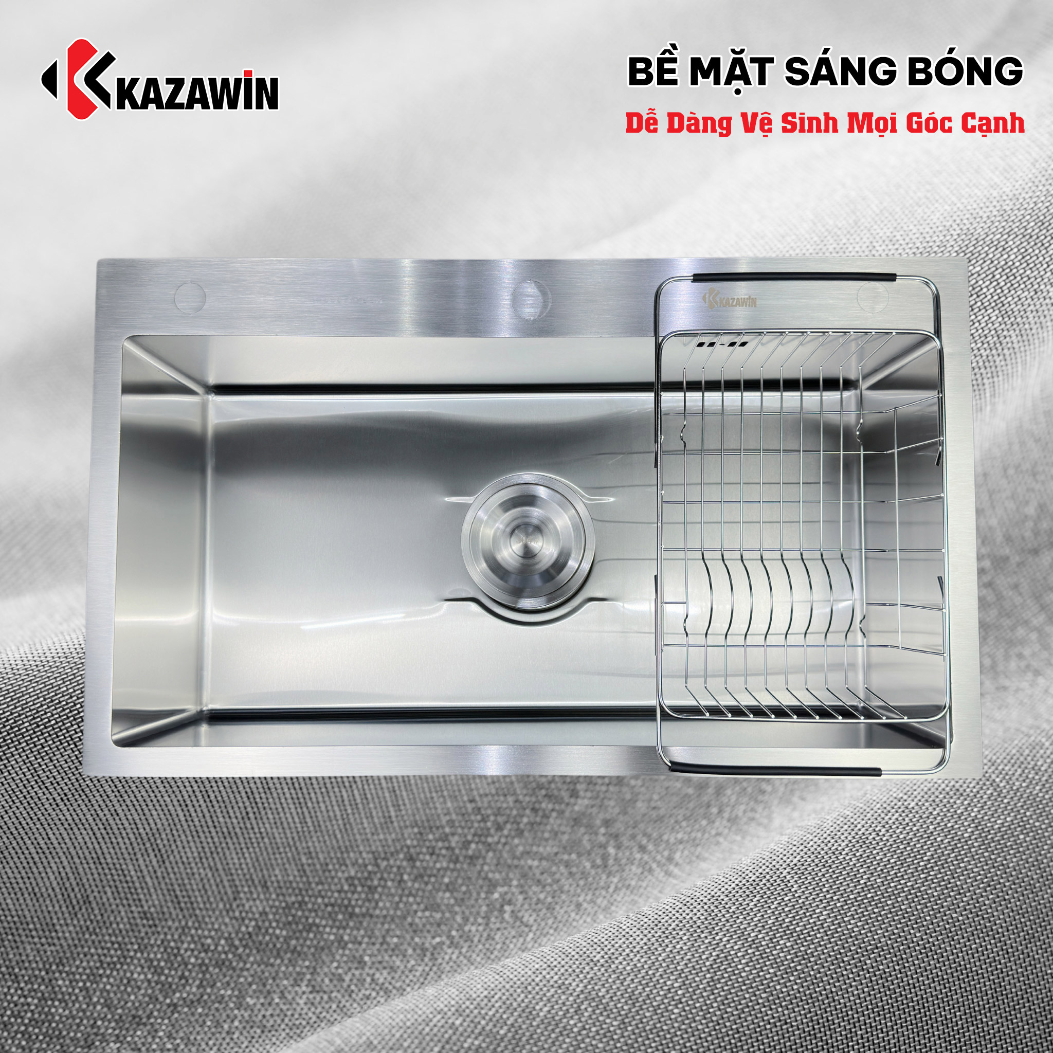 Chậu Rửa Bát 1 Hố Bóng Mờ KCRB 7803