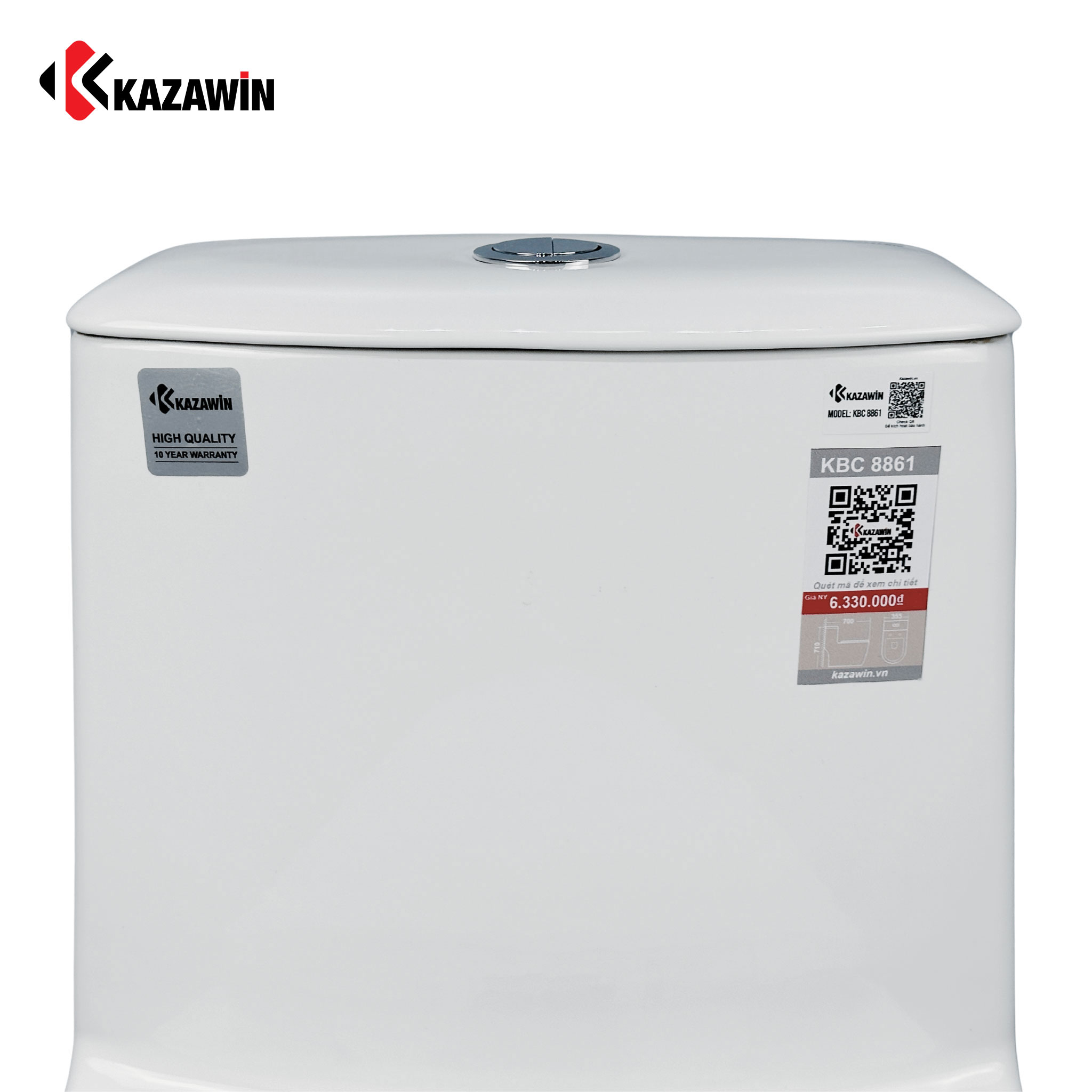 Bồn Cầu Một Khối KAZAWIN KBC 8861